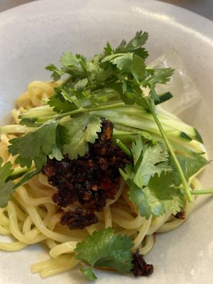 I tried cold tantan myeon. I wish it has more sauce and spice😄  at Alt.a in Seoul