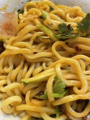 When you mix tantan myeon, it looks like this  at Alt.a in Seoul