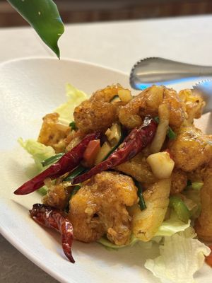 New menu coming soon! Fried Cauliflower. Tasty!   at Alt.a in Seoul