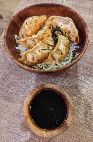 Crispy gyoza (8/10) at The Plant Lab in Los Angeles