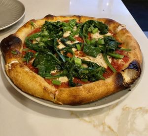 One of the best pizzas in LA plus it's VEGAN  at Olivia Restaurant in Los Angeles