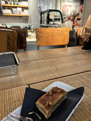 Vegan pecan bar mmm  at Chocolate Company Cafe in Amsterdam