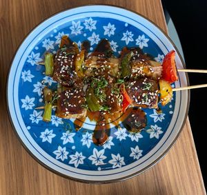 Vegan spiedini   at Shu Asian Bar in Santa Maria Di Sala