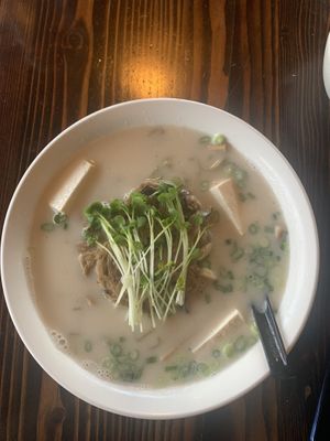 The vegan ramen with tofu.  It was tasty!   at Umi in Roseville