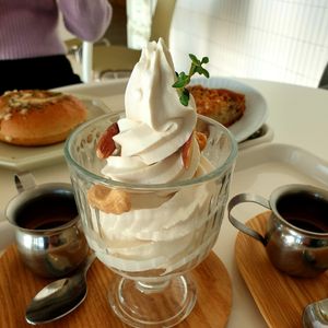 vegan soft serve at Cafe Soon Soon in Seongmodo Island
