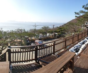 view at Cafe Soon Soon in Seongmodo Island