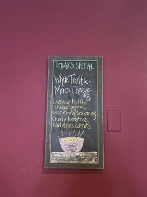 special board   at Radish Kitchen in Peoria