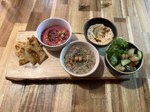 Humus  at Earth House Restaurant And Wine Bar in Bangkok