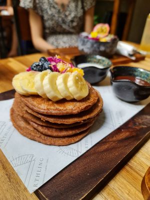 Pancakes at Earth House Restaurant And Wine Bar in Bangkok