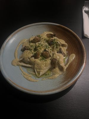 Tortellini with mushrooms   at Earth House Restaurant And Wine Bar in Bangkok