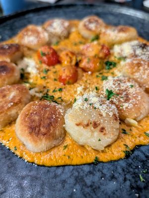 Pumpkin gnocchi at Earth House Restaurant And Wine Bar in Bangkok