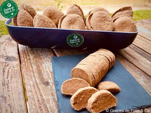 Raw, Vegan, gluten free, sugar free
"BREAD" at Graines de Folie & Co in Saint-denis