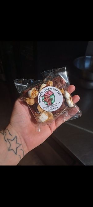 Smores Brookie at Bunny's Vegan Bakery - Pop Up in Queens