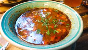 Bean soup at Sunmoon - Alabin in Sofia