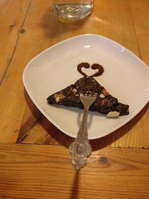 Chocolate hazelnut thing from the bakery. at Sunmoon - Alabin in Sofia