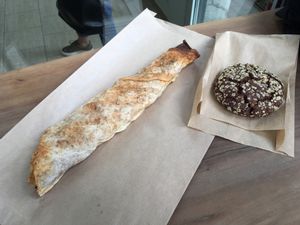 Chocolate cookie and tofu wrap at Sunmoon - Alabin in Sofia