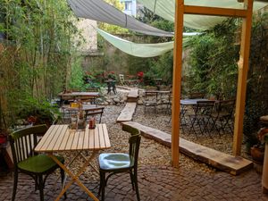 rear patio at Sunmoon - Alabin in Sofia