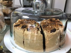 only one vegan cake but amazing   at Natural Blends Norte in Cali