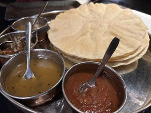 Pickles and popadoms   at Cardamom Black in Harrogate