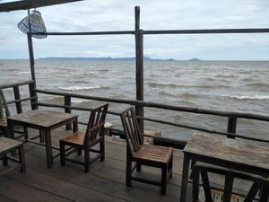 Sea view at Arts Cafe in Kep