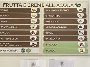 All vegan options 😍  at Gelateria Terra & Cuore in Verona