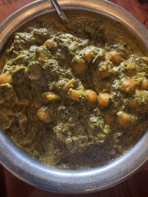 Chana saag   at Tikka & Grill in Denver