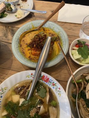 Lunch tasting menu   at som saa in East London