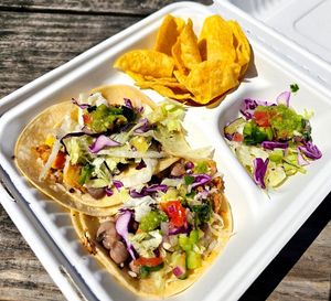 Tacos at Casita Vegana SF in San Francisco