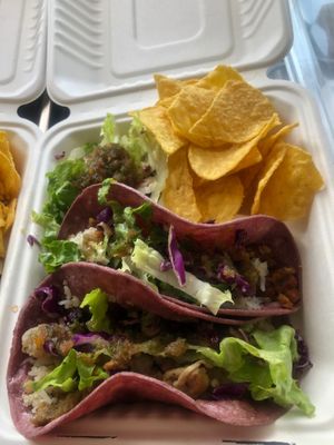 Tacos at Casita Vegana SF in San Francisco