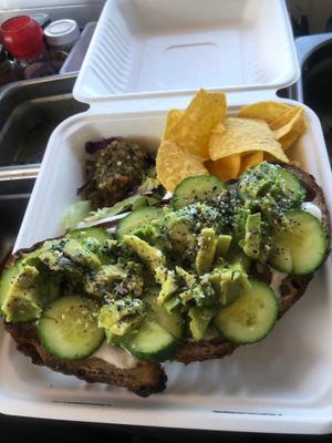 Avocado Toast  at Casita Vegana SF in San Francisco