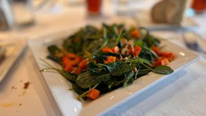 Kale and Butternut Squash Salad  at Scott's Seafood Roundhouse in Folsom