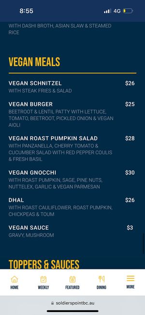   at Taylor's Bistro in Soldiers Point