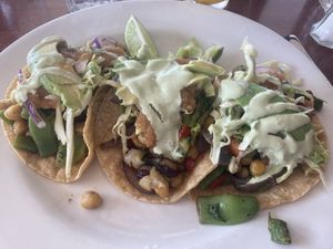 veggie tacos  at Miramar Beach Restaurant in Half Moon Bay