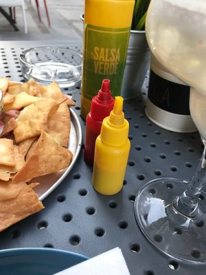 Salsas at La Taqueria in Belgrade