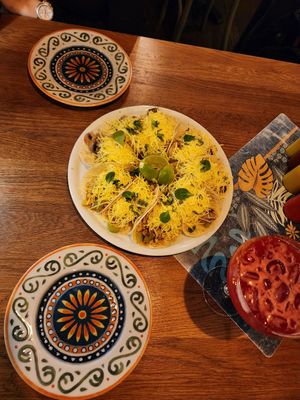 Vegan tacos at La Taqueria in Belgrade