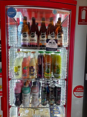 Kombucha, fruit juices at Circle Coffee House in New Norfolk