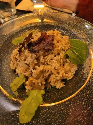 amazing Risotto at Ylla Organic Fusion in Aguas Calientes