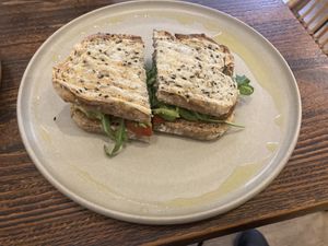 Avo toast  at Milenaria Café in Lima