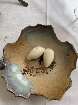 Dessert sorbet   at Auberge du Bon Laboureur in Chenonceaux