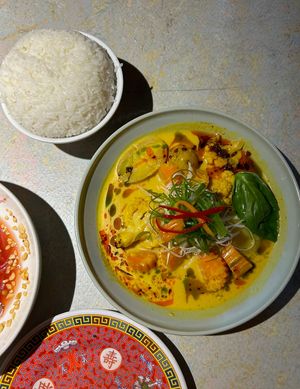 Malaysian curry  at Ga Ga Kitchen + Bar in Glasgow