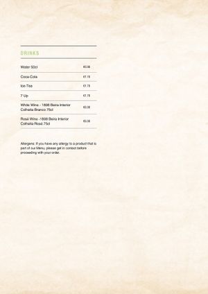 MENU page 3 at Vegamaki Sushi Bar in Porto