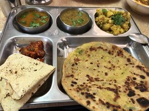 Parathas at Gopal Vegetarian Restaurant in Richardson