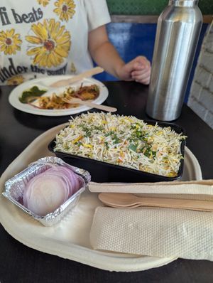 Vegan biryani at Sadak Chaap - Khar in Mumbai