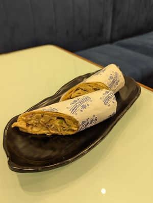 Vegan Malai chaap roll at Sadak Chaap - Khar in Mumbai