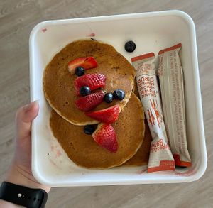 vegan pancakes   at Snooze in San Diego