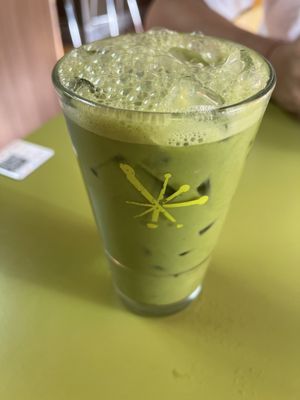 matcha with almond milk (I was reassured it’s vegan, but I wasn’t 100% comfortable with the tone. Double check again before ordering! I will next time.)   at Snooze in San Diego