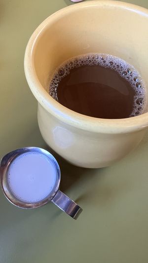 Coffee w/ Oatmilk  at Snooze in San Diego