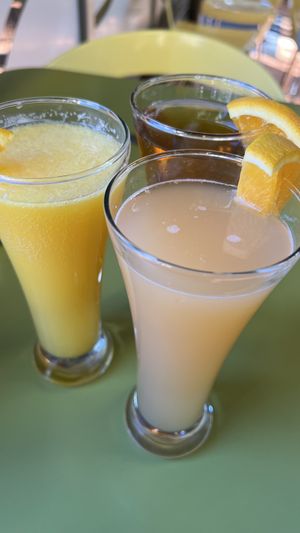 Mimosas with Orange, Grapefruit & Apple Juices  at Snooze in San Diego