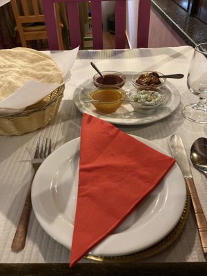 Papadam + Pickle Tray  at Holi Diwali in Sagres