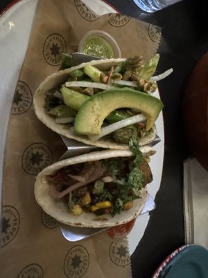 Mushroom taco below, asparagus above   at Federales Denver in Denver